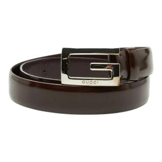 Gucci Pre-owned Belts, female, Brown, Size: ONE SIZE Pre-owned Vintage Leather Belt