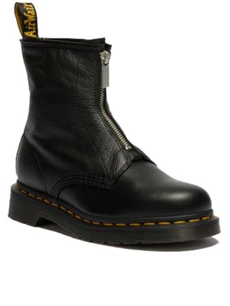 Dr. Martens 1460 Smooth Black Leather Zip Boots