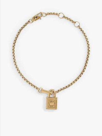 Tommy Hilfiger Pulsera con candado con monograma TH