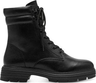 Tamaris Gesloten Booties - Dames - Veterlaarzen - Zwart - 37 EU - Schoenen