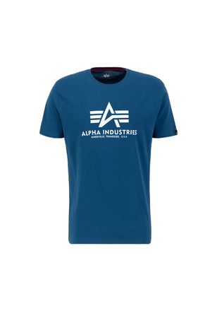 Alpha Industries T-Shirt ALPHA INDUSTRIES Basic T-Shirt BL, Herren, Gr. XL, blau (naval blau), Obermaterial: 100% Baumwolle, Shirts T-Shirt