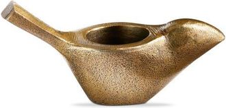Tag Garden Bird Tealight Antique Brass Aluminum Spring in Gold at Nordstrom