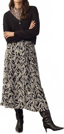 Part Two Deliapw Cardigan In Black Shimmer