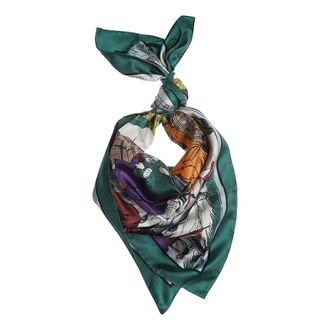Burberry Silky Scarves, female, Multicolor, Size: ONE SIZE Raining Cats and Dogs Silk Scarf