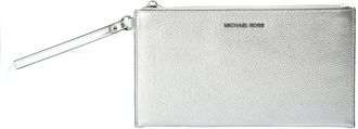 Michael Kors Gray Leather Clutch Womens Bag