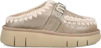 Mou Bounce Clog Special Leather - Dames - Pantoffels - Grijs - 38 EU - Schoenen