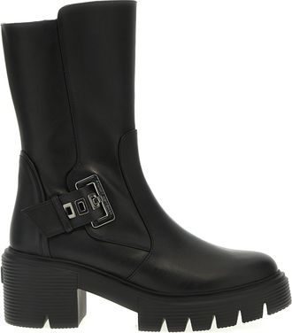 Stuart Weitzman Calfskin Ankle Womens Boots