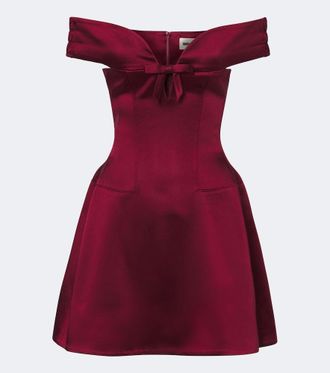 Shushu/Tong Off-shoulder cotton-blend minidress