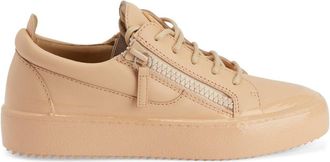 Giuseppe Zanotti Gail Match low-top leather sneakers - men - Leather/Rubber/Fabric - 36 - Neutrals