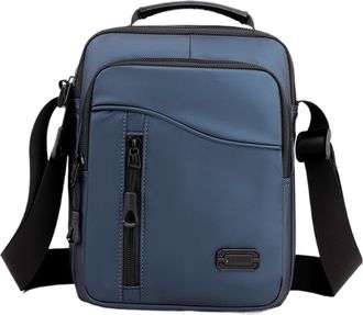 Generic Compatible For Men Waterproof Shoulder Bag Handbag FashionSmall For Business Travel Crossbody Bags(Deep blue)