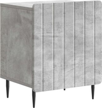 vidaXL Armario De Noche Gris Hormig&oacute;n 43 X 34,5 X 52 Cm Vidaxl