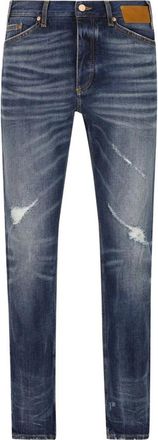 Palm Angels Slim-fit Jeans - Heren - Slim Fit Jeans - Blauw - W33 - Katoen - Jeans