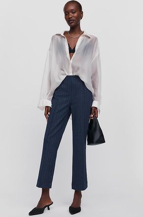 Maeve Poppy Kick-Flare Pull-On Pants