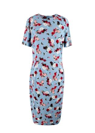Erdem Essie Floral Ponte Dress Size XL