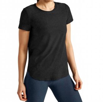 Beyond Yoga Featherweight On The Down Low Tee In Black