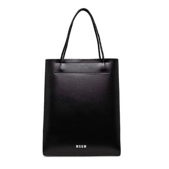 Msgm Tote Bags, female, Black, Size: ONE SIZE Borsa Tote Bag