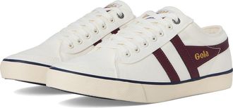 Gola Comet Mens Shoes Off-White/Burgundy/Navy : 9 D - Medium, Canvas