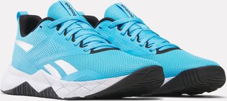 Reebok Trainingsschuh REEBOK NFX TRAINER, Herren, Gr. 42,5, future cyan, schwarz, wei&szlig;, Synthetik, Textil, Schuhe Trainingsschuh