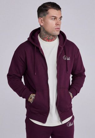 Siksilk Hombres Borgo&ntilde;a Essentials Full Zip Sudadera con Capucha XXL
