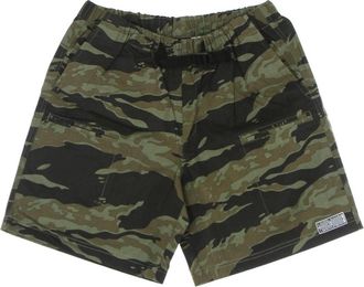 HUF Camo Heren Casual Shorts - Heren - Korte Broeken - Groen - M - Katoen - Korte Broeken