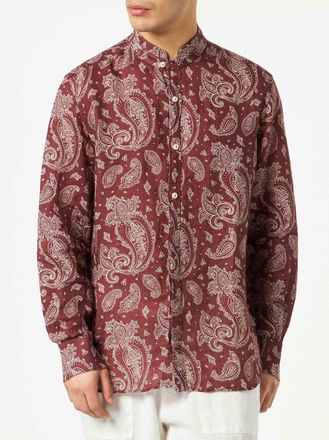 MC2 Saint Barth Man Shirt With Paisley Print