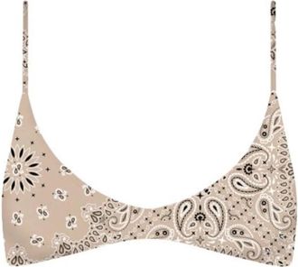 MC2 Saint Barth Paloma BH met diepe V-hals - Dames - Bikinis - Beige - S - Polyester - Badmode