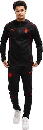 Puma FC St. Pauli Casuals Senior Trainingspak 2024/2025 - Heren - Trainingspakken - Zwart - M - Katoen - Fitness