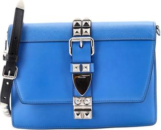 Prada Borsa a tracolla Elektra piccola - Blu