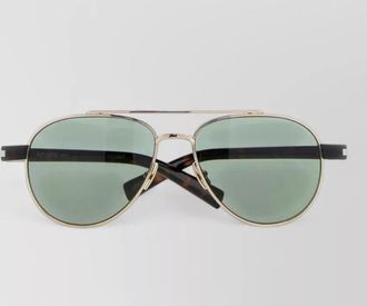 Saint Laurent pilot sunglasses printed acetate double bridge