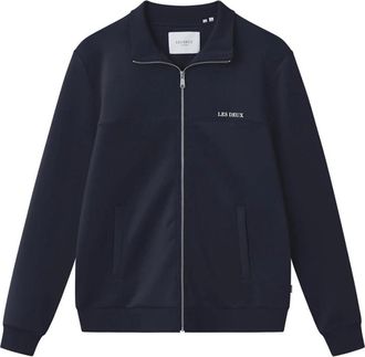 Les Deux Ballier Track Jacket - Heren - Vesten met rits - Blauw - 2XL - Katoen - Hoodies & sweatvesten