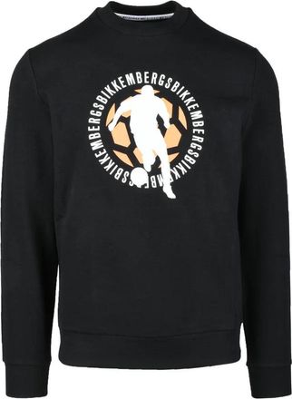 Dirk Bikkembergs Black Graphic Stretch Sweatshirt