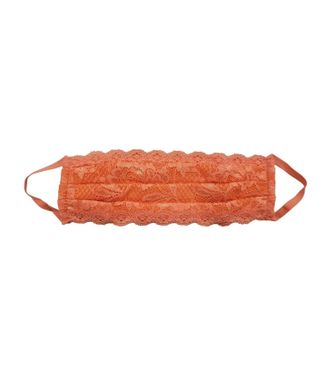 Cosabella Womens Never Say Never Pleated Face Mask In Coral Breeze