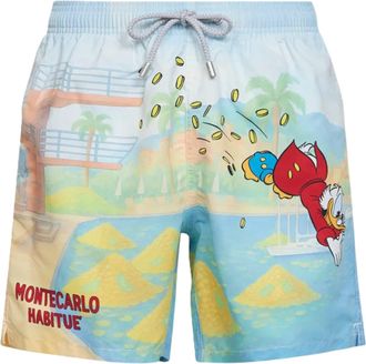 MC2 Saint Barth Playful Cartoon Print Swim Shorts with Adjustable Drawstring
