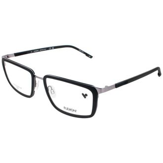 Flexon Mens Gunmetal Rectangular Eyeglass Frames E1138