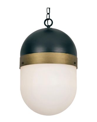 Crystorama 3-Light Capsule Outdoor Pendant