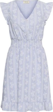 Cream Crammeli Jurk - Dames - Korte kleedjes - Blauw - 2XL - Leer - Kleedjes