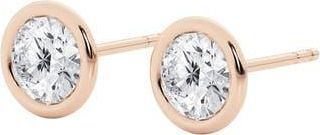 Badgley Mischka Round Cut Lab Created Diamond Stud Earrings - 1.0ctw in 0.5 Ctw Rose Gold at Nordstrom Rack