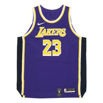 Nike NBA Authentic AU Player Edition Los Angeles Lakers LeBron James No. 23 Basketball Jersey/Vest Purple AJ5197-505