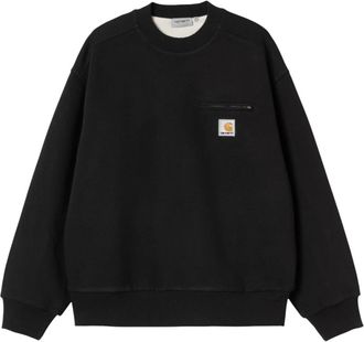 Carhartt Work in Progress Detroit Sweat - Heren - Sweatshirts - Zwart - S - Katoen - Hoodies & sweatvesten
