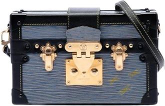 Louis Vuitton Pre-owned Petite Malle - Dames - Vintage Schoudertas - Blauw - ONE Size - Leer - Vintage