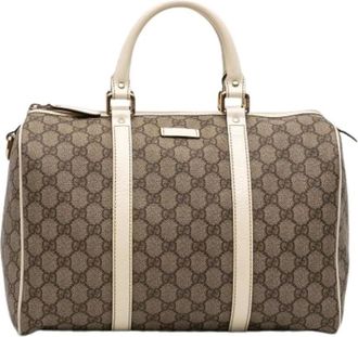 Gucci Pre-owned Handbags, female, Brown, Size: ONE SIZE Pre-owned Boston Bag