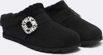 Roger Vivier Slidy Viv suede mules