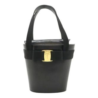 Ferragamo Pre-owned Bucket Bags, female, Black, Size: ONE SIZE Pre-owned Bucket Bag