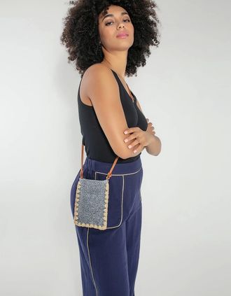 Nooki Design Womens Phoebe Phone Case in Blue Mix - Navy - Size: ONE