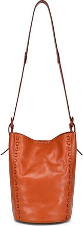 OLD TREND Juniper Genuine Leather Woven Barrel Crossbody Bag in Cognac at Nordstrom