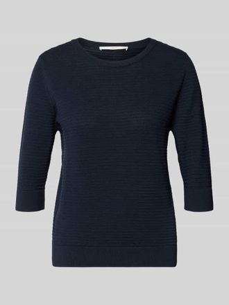 Lanius Lanius Strickpullover mit 3/4-Arm in Marine, Gr&ouml;&szlig;e 34