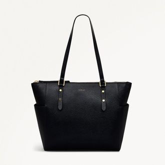 Radley London Black Large Ziptop Shoulder Bag Silk Street AW25 Radley London