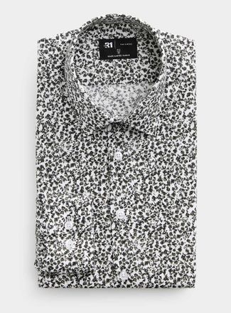 Le 31 Mens Wildflower shirt Slim fit