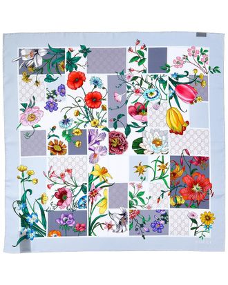 Gucci Floral Silk Scarf