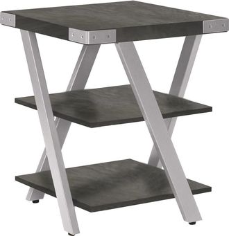 Safco Mirella End Table - StoneGray
